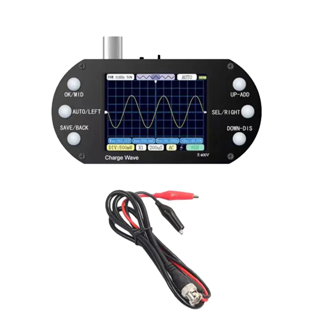 

DIY Mini Digital Портативный осциллограф 2,5 MHz Частота выборки 500KHz полоса пропускания поддержка AUTO 80Khz PWM для ремонта электроники