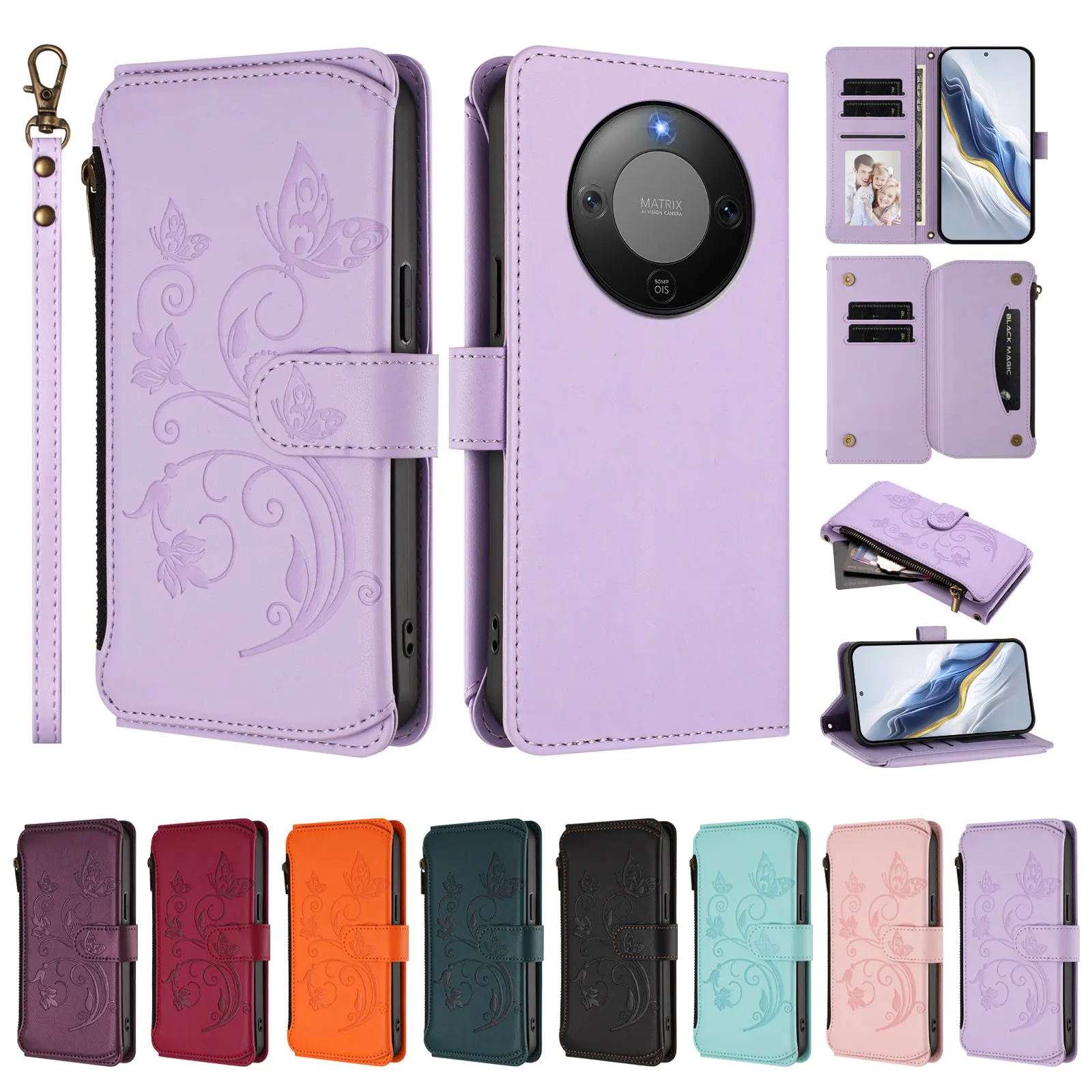 Zipper Wallet Flip …