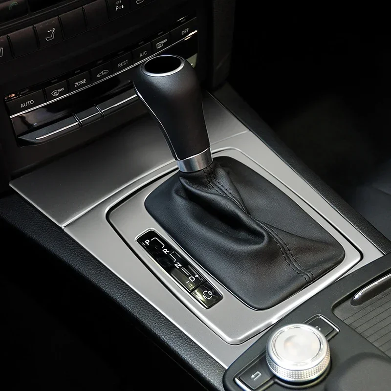 

Car Styling Center Console Gear Shift Panel Decoration For Mercedes Benz C Class W204 GLK X204 Stainless Steel Gearshift Trim