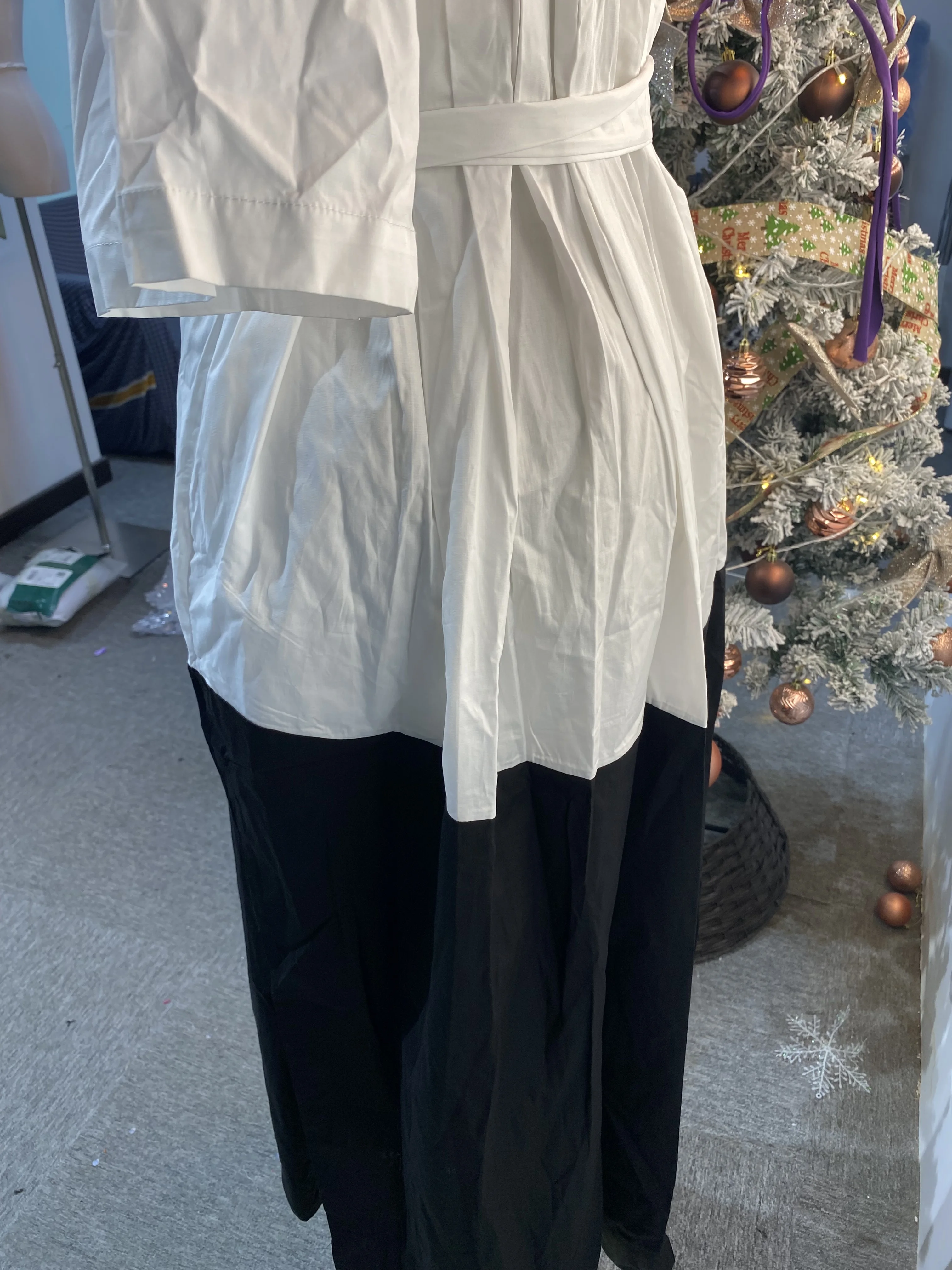 Venta al por mayor nuevo 2025 mujeres coreanas verano elegante suelto algodón y lino camisa larga con botones dress-GZMM069