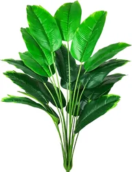 Artificial Plants Fake Banana Tree Leaves with Stems 31