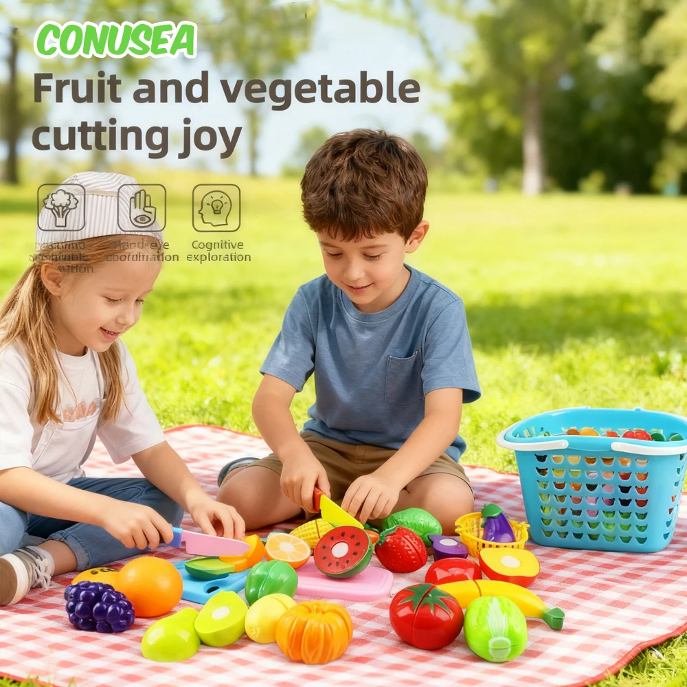 キッチンおもちゃセット 果物野菜を切るごっこ遊び 女の子のおもちゃ ミニチュア食品教育玩具 幼児向けフィジェットおもちゃ