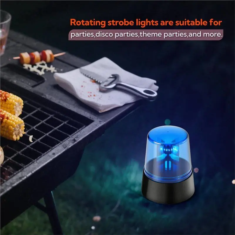 FAST-Disco Bar Party Decorative Light, 2Pcs Rotating Strobe Light, 360 Degree Rotation