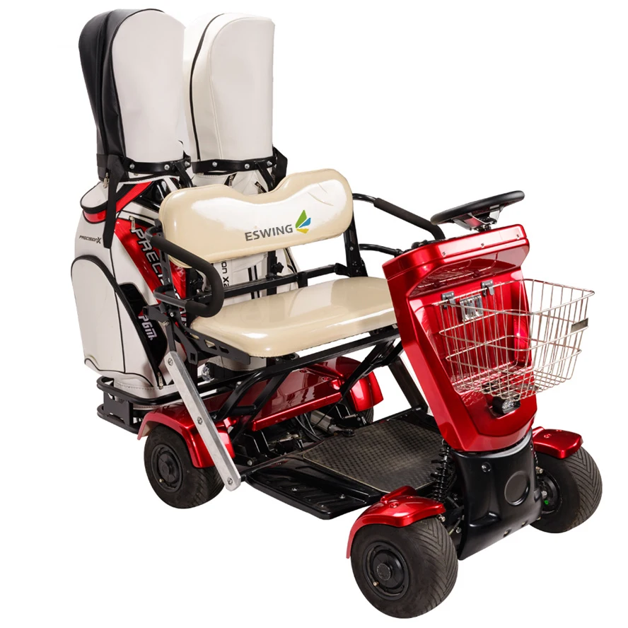 ESWING High Quality Auto Folding 4 Wheel Drive Electric Cart 2000W 2 Seat Cart