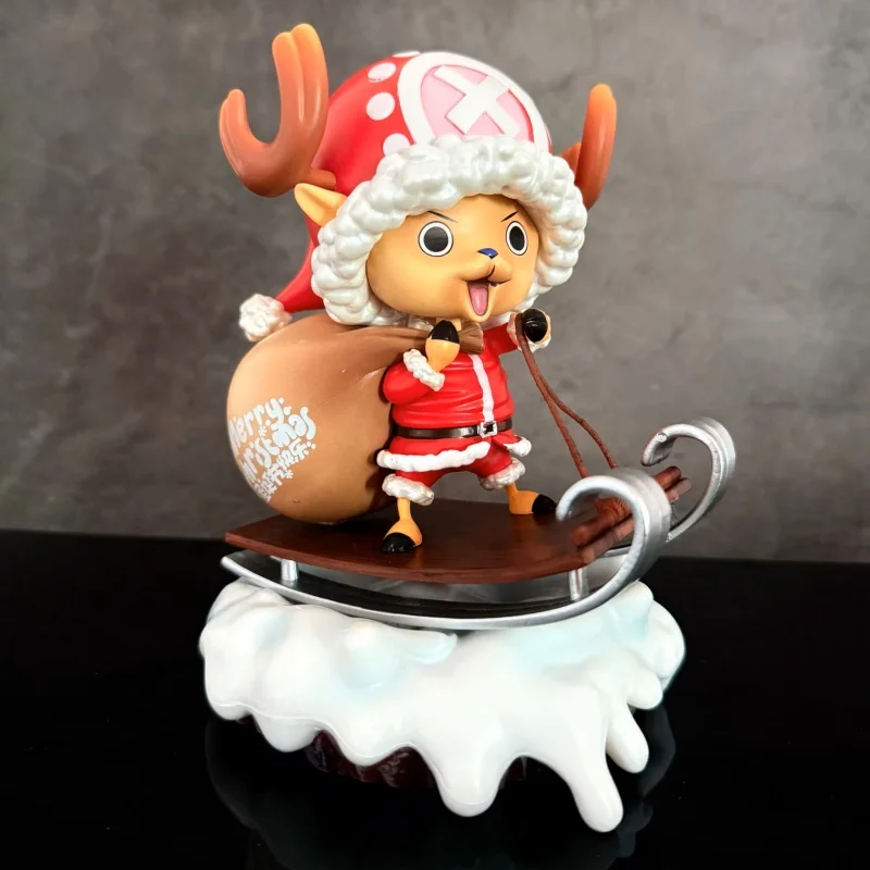 Genuine Christmas Tony Chopper Figures Anime Figure Ornament Decoration GK Statue Model Doll Toy Xmas Gifts For Kids