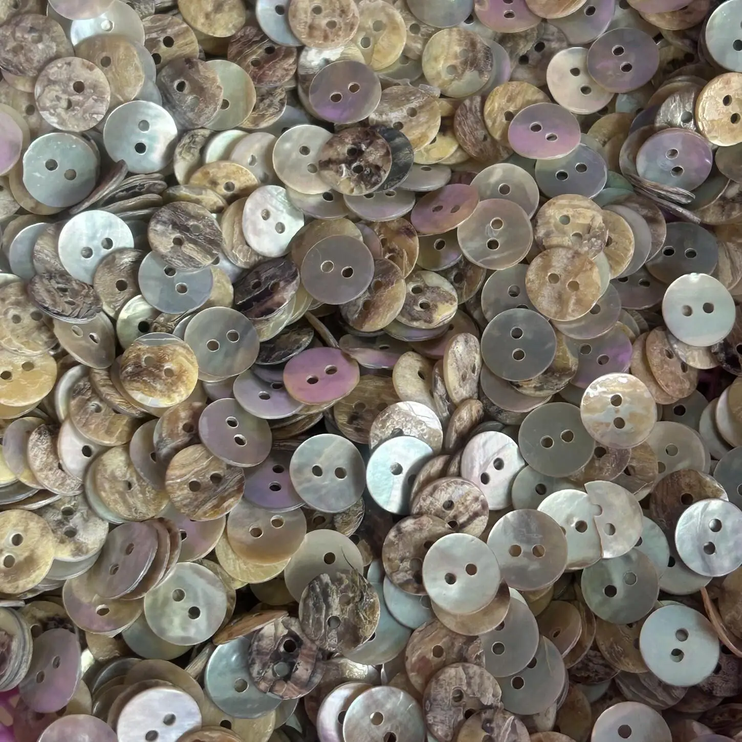 Natural  Buttons Fashionable Two-Hole Whole Package Treatment Decorative Buttons Sewing DIY Accessories