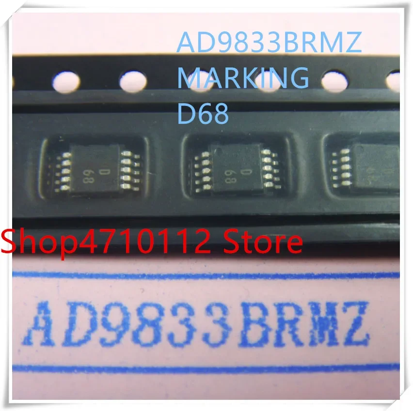 

НОВЫЙ 10 шт./лот AD9833BRMZ AD9833BRM AD9833 МАРКИРОВКА D68 MSOP-10 IC