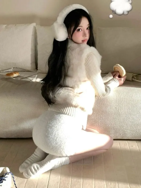 

Chic Unique Fur Leather Jaet Gentle Sle Beautiful Spring 2026 Trendy Top Vintage Waist-Cinching ort Coat for Women