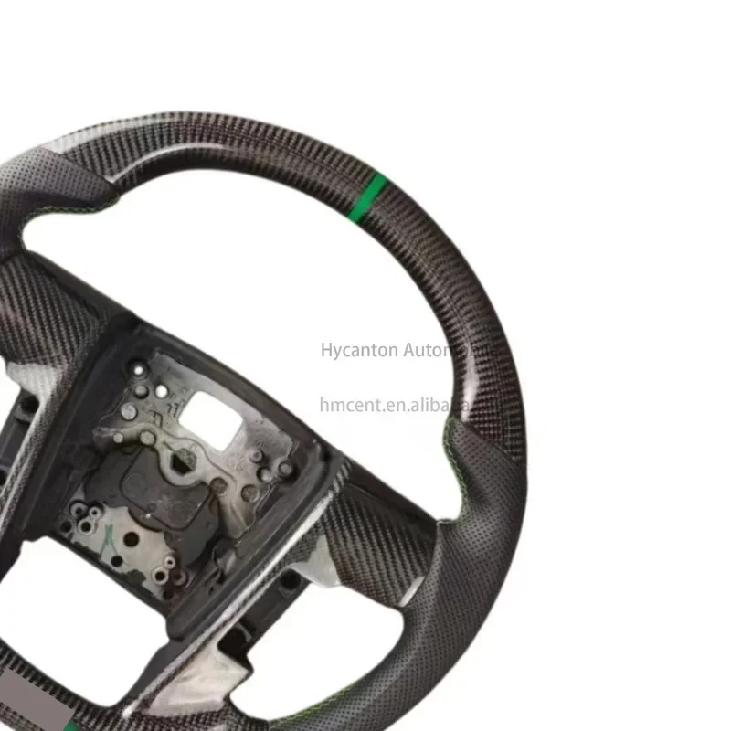 عالية الجودة السيارات Upades المتقدمة ألياف الكربون الجلود المثقبة لعجلة توجيه سيارة رابتور F-150