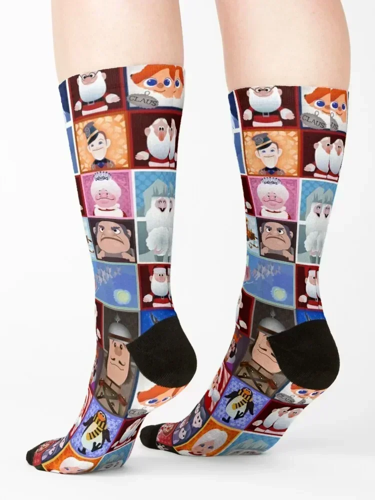 To Town Squares Socks winter short christmass gift floral Ladies Socks Men's