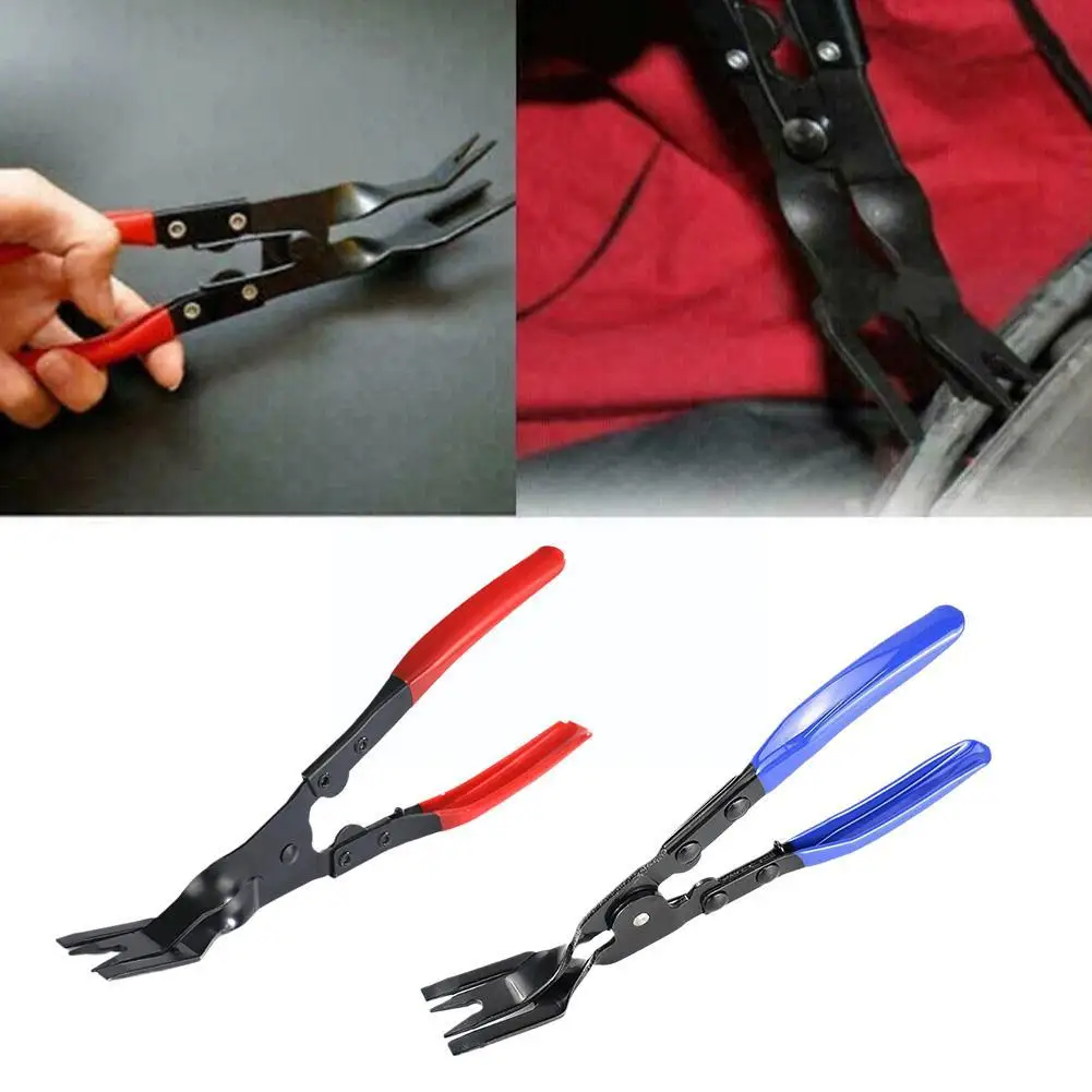 Car Door Trim Clip Pliers Removal Tool Panel Fascia Plastic Snap Upholstery Rivet Fastener Remover Tool Snap Pliers I1U8