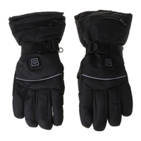 4.5V Unisex Winter Windproof Electric Heated Gloves with Reflective Strip 3 Levels Rechargeable Battery Heating Mittens Hand