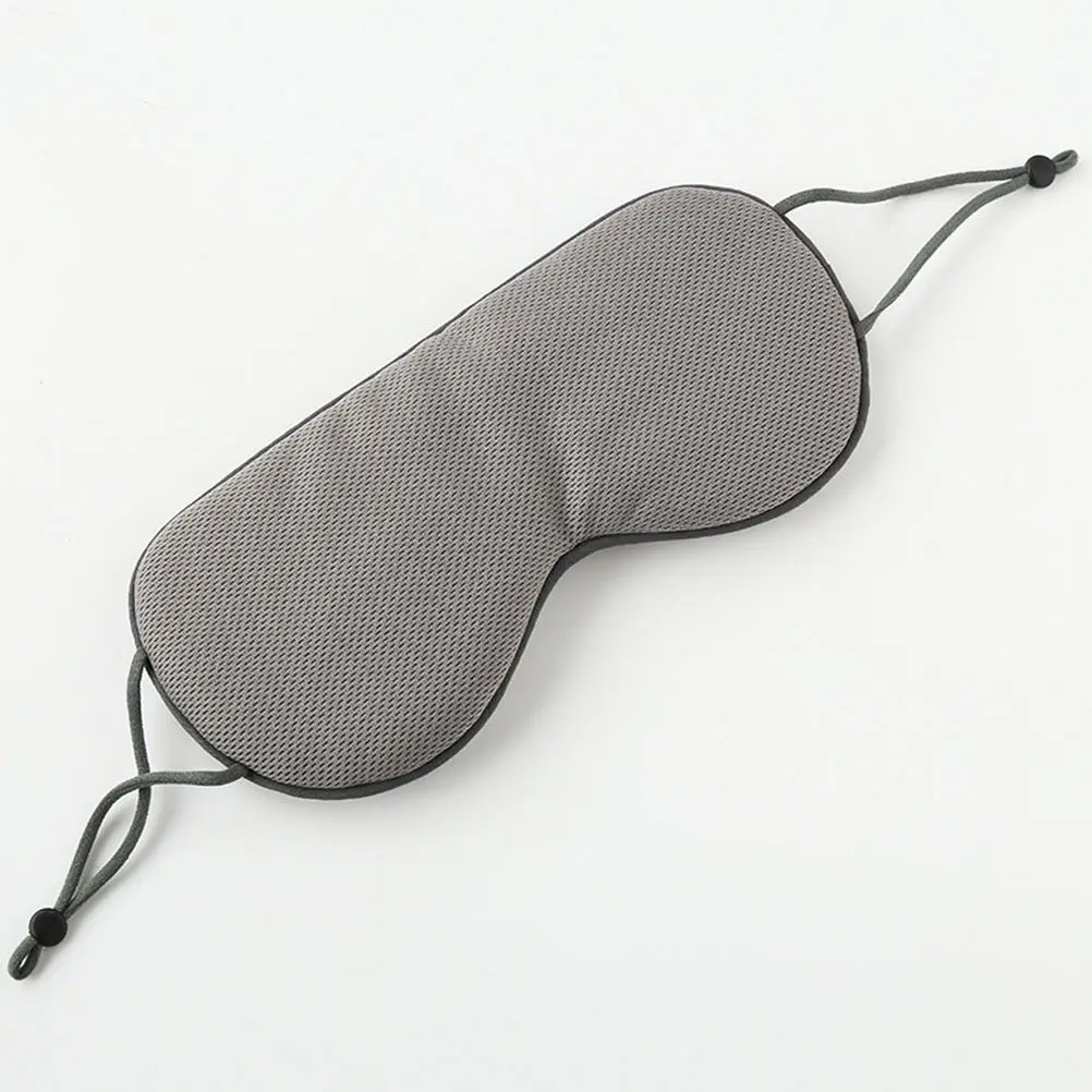 1Pcs Ice Silk Eye Mask Lightweight Breathable Double Side Hot Cold Dual Use Adjustable Sleeping Shading Eye Patch Travel Home