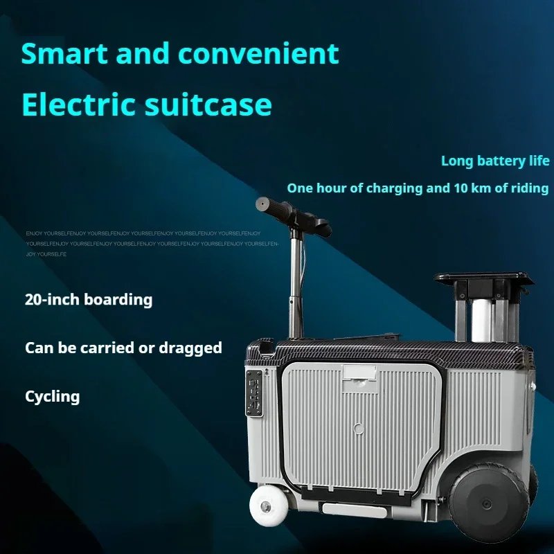 2024 New Adult Riding Suitcase Children's Smart Travel Suitcase Electric Trolley Case 20 Inch Boarding Trolley Case