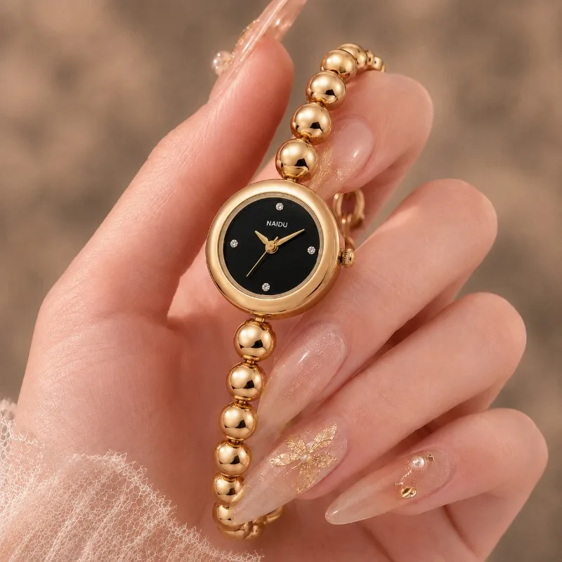 Luxury Gold Bracelet Women's Quartz Watches Top Brand Fashion Rhinestone Watch for Ladies Simple Woman Wristwatch Clock Gift