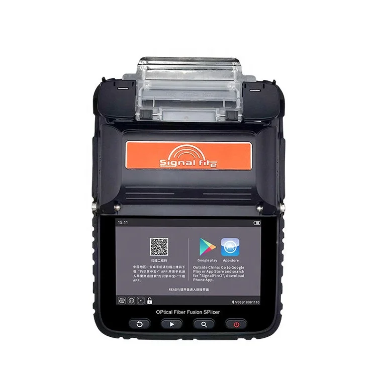 

New FTTH fusion splicer AI-6C+six electromechanical core to core alignment fiber fusion splicer welding machine