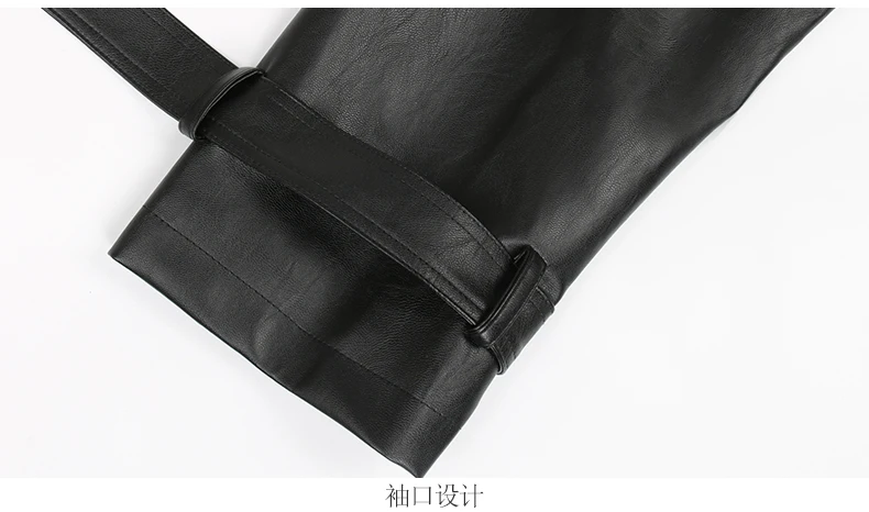 Mauroicardi Spring Autumn Black Long Soft Pu Leather Trench Coat for Women Sashes Loose Casual White Waterproof Overcoat 2025