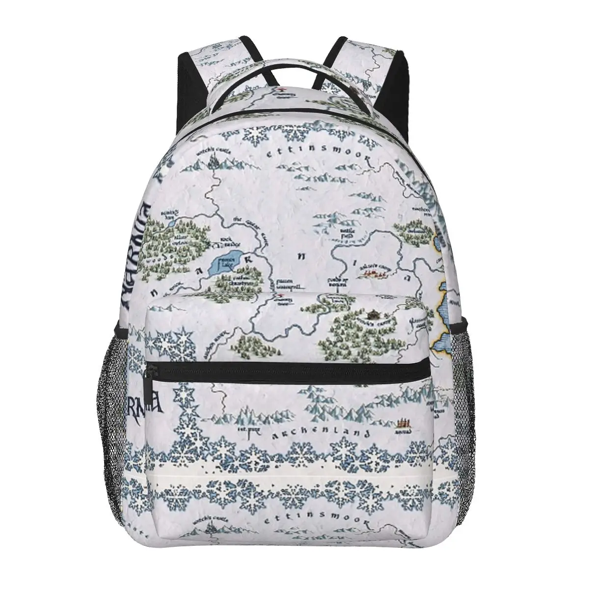 Narnia Map - Chronicles Of Narnia Backpacks Boys Girls Bookbag Students School Bags Kids Rucksack Shoulder Bag Large Capacity