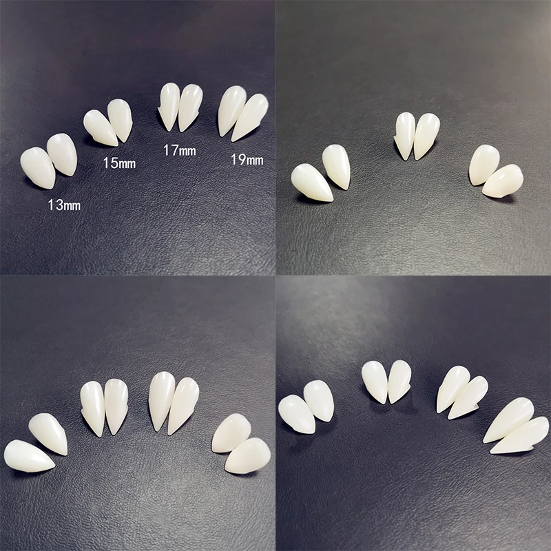 1 paar Halloween Vampire Zähne Fangs Zahnersatz Prop Partei Kostüm DIY Cosplay Requisiten Gefälschte Zähne Harz Fangs Zombie Maskerade Prop