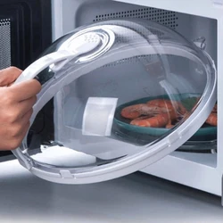 Microwave Splatter Cover Clear Splatter Cover Saft Plastic 10 in Microwave Plate Cover Large Microwave Splash Guard Cooker Lid