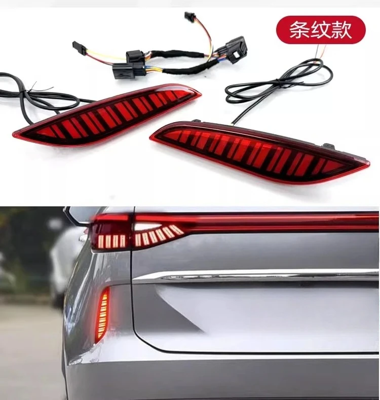 For GWM Haval H6 2021-2024 Car Rear Bumper Light Reflector Led Dynamic Turn Signal Driving Brake Warning Lights Modification detail image 3