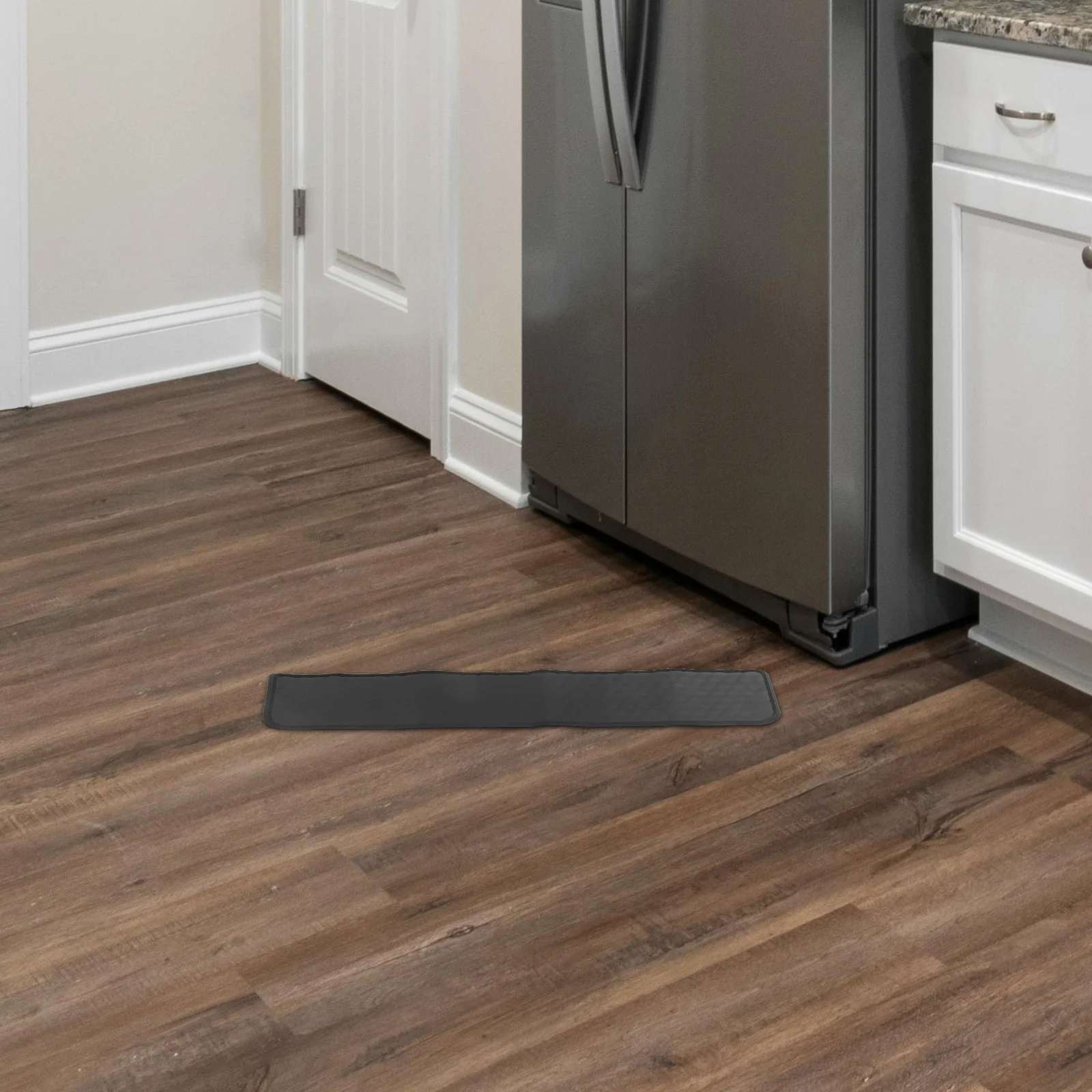 

Refrigerator Drip Catcher Tray Black Silicone Spill Pad Floor Protector Fridge Water Tray Kitchen Drip Guard Sink Mat