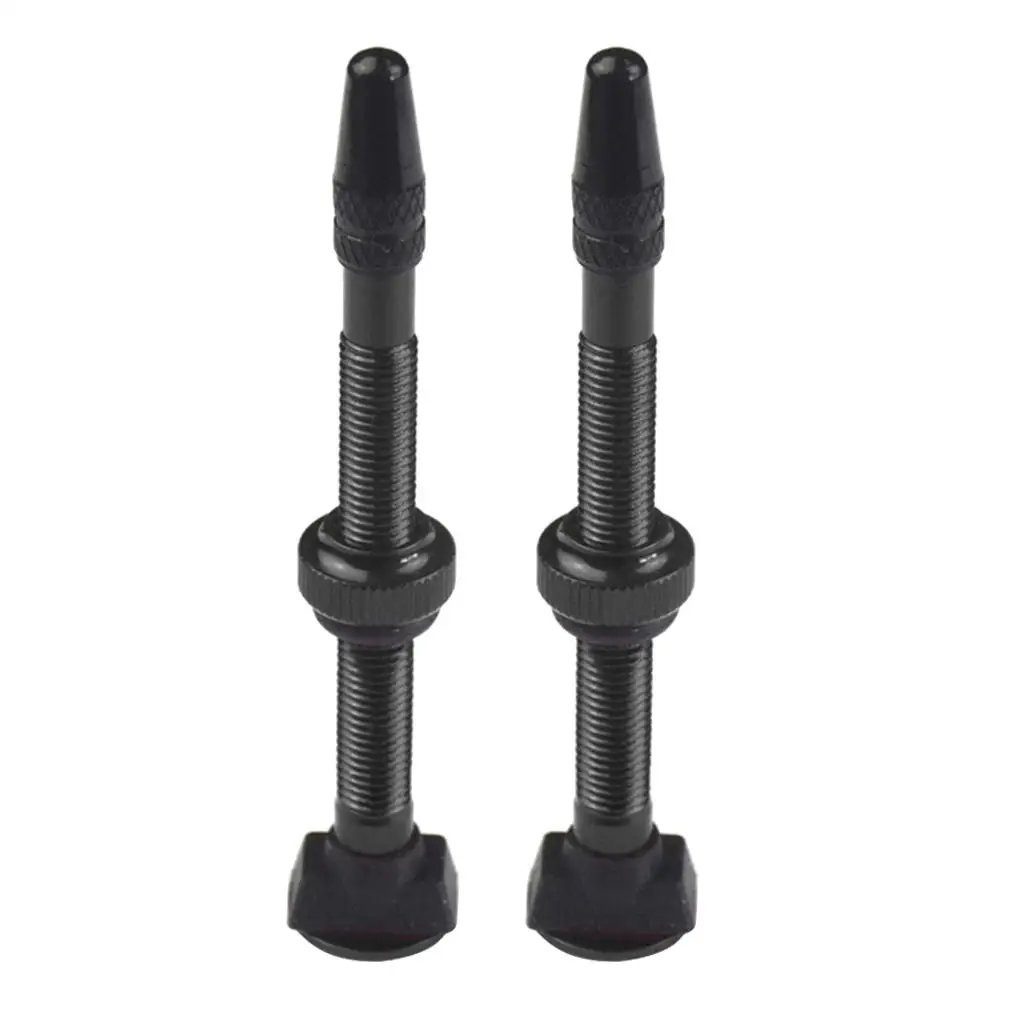 1 par de reemplazo de válvula Presta sin cámara de aleación de aluminio para bicicleta de 60mm
