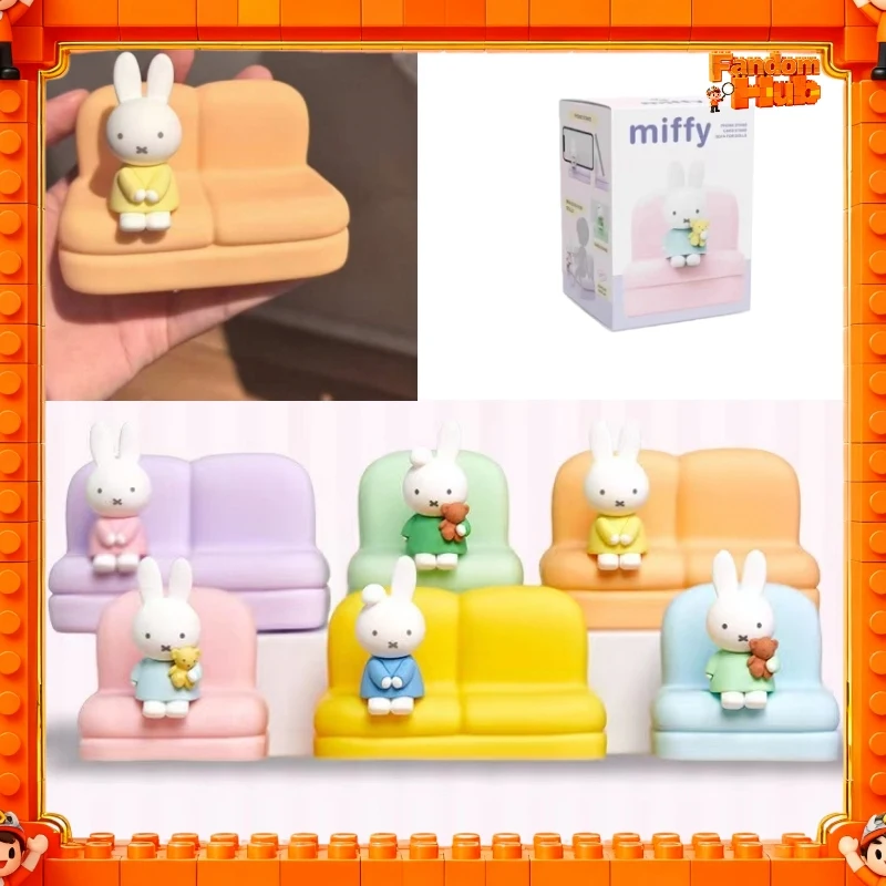 

Подлинная серия Miffy Bunny 2-го поколения, держатель для телефона, слепая коробка, Коллекционная фигурка, игрушка в подарок