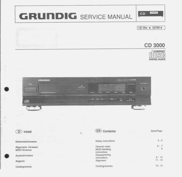 

Repair Parts for GRUNDIG CD-3000 CD-5200 CD3000 CD5200 CD-301 CD-303 CD301 CD303 Brand New Radio CD Player Laser Head Optical
