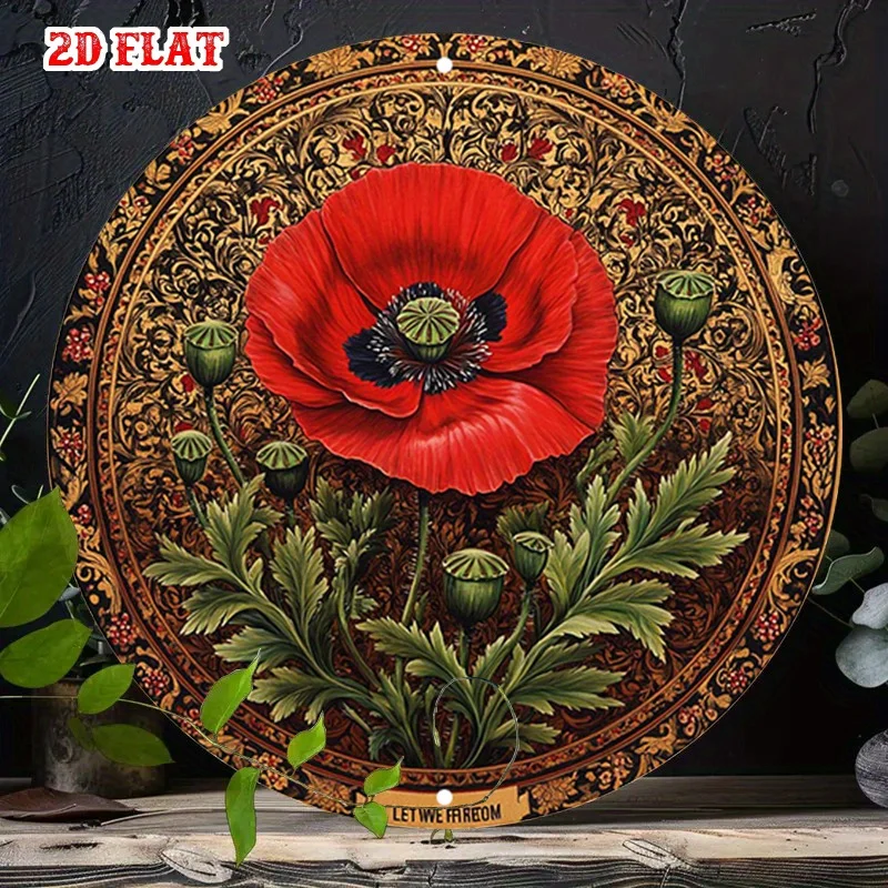 2D Flat 1Pc Red Alu… - image
