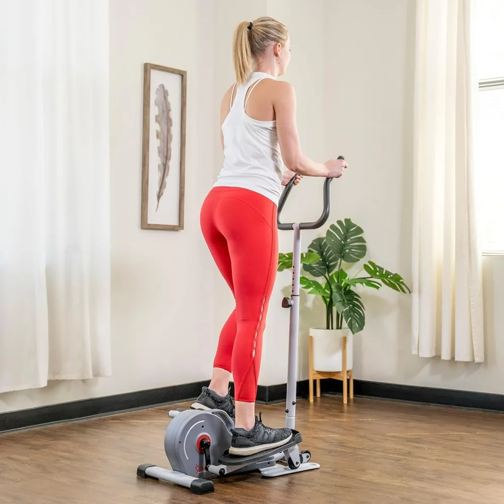 Magnetic Underdesk/Standing Portable Elliptical Machine with Optional Handlebars