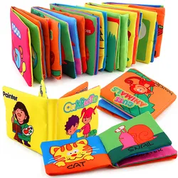 1pc Cloth Books Soft Baby Books Rustle Sound Baby Quiet Books Infant Early Learning Educational Toys 0 - 3 Years  Baby Book