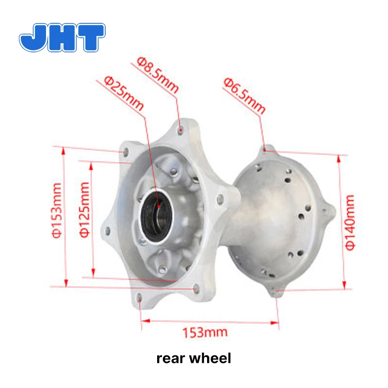 It is applicable to the 36 hole front and 32 hole rear CNC refitted wheel hubs of Zhenglin Huayang boxur off-road vehicle