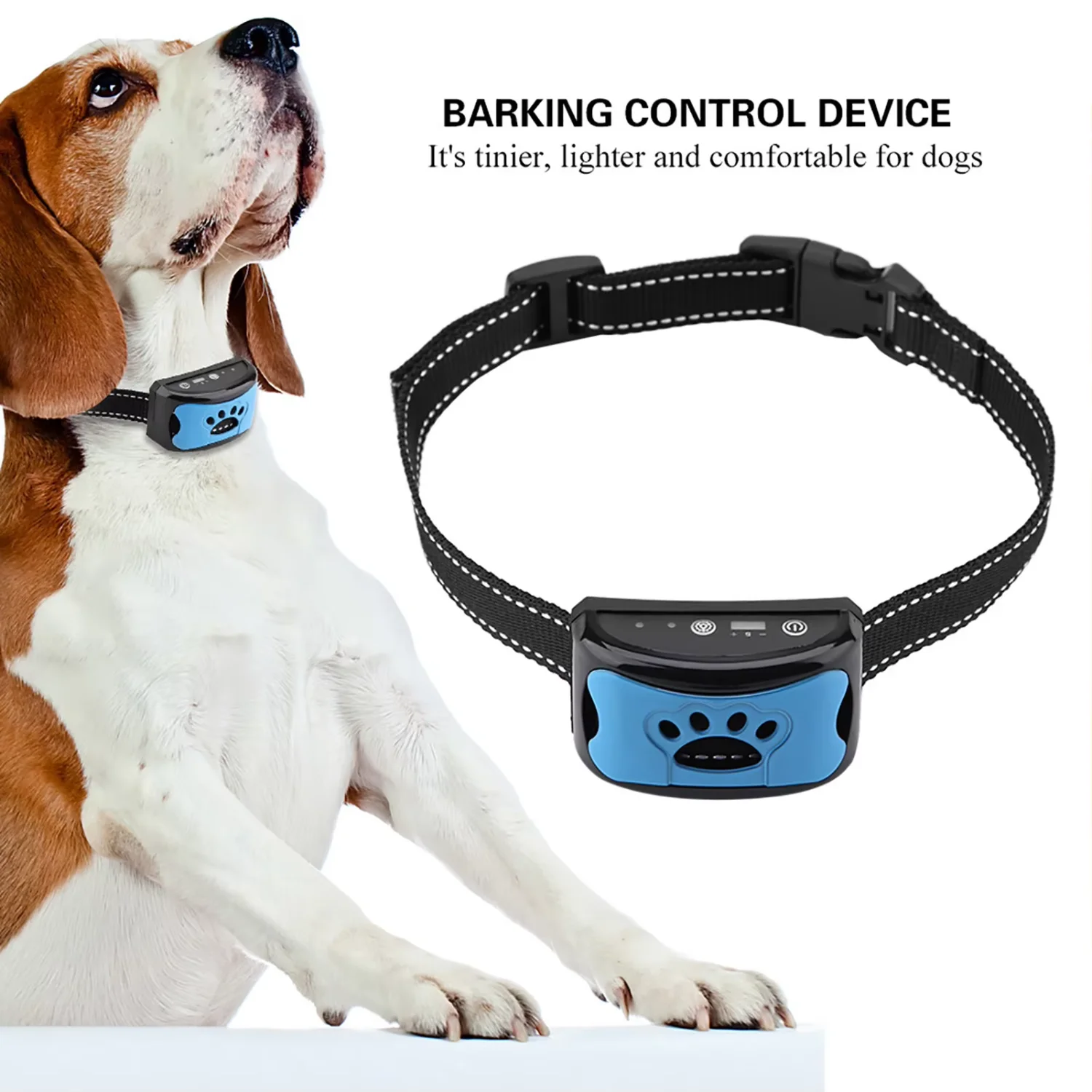 

Barking Control Device Rechargeable Waterproof AntiBarking Collar Barking Detection