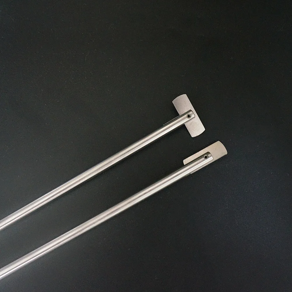 1Pc Lab Rvs Peddel Rechte Beweegbare Mes Gebruikt In Laboratorium Mengen Gereedschap