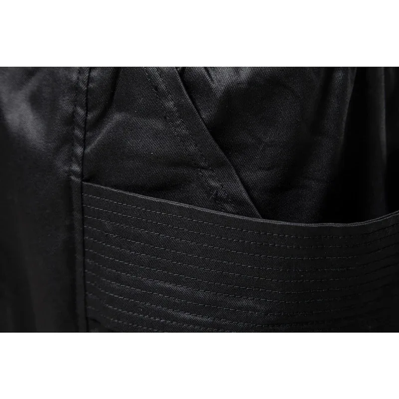 【Mirrordust】Punk Pants Multi Pockets Cargo Pants Joggers Men Black Techwear Harajuku Hip Hop Streetwear Trousers