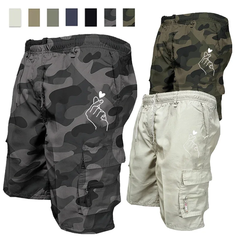 Männer Taktische Cargo-Shorts Mode Tasche Sommer Taktische Fracht Militärische Jogging Casual Männliche Sport Arbeit Wandern Kurze Hosen