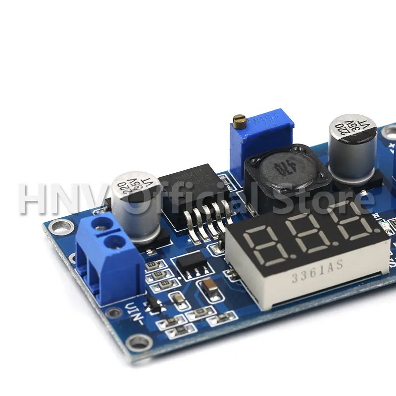 Lm2596 buck 3a DC-DC tensão ajustável step-down power module + led azul voltímetro