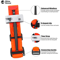 Rhino Rescue Tourniquet Hemostatic Control Single-Handed Application for Camping Hiking First Aid Tourniquets 95cm