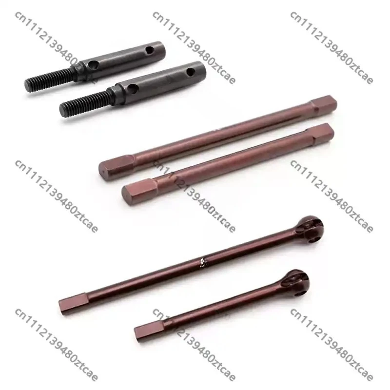 RC Rock Crawler Tool Steel Extended Axle Shaft Set Front Dog Bone Rear Half Shaft DIY Drive Train Upgrade Parts
