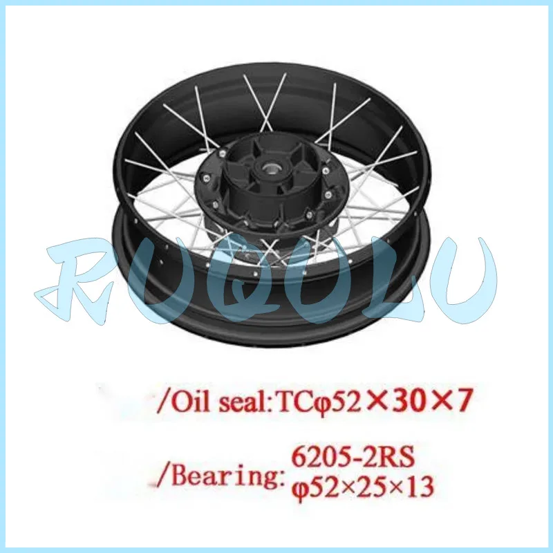 Zt350-t Rear Spoke Wheel (mt4.5×17/black) 1094300-012000 For Zontes