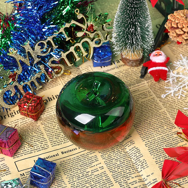 DIY Apple Crystal Glue Storage Box Mold Aromatherapy Plaster Candle Storage Silicone Mold