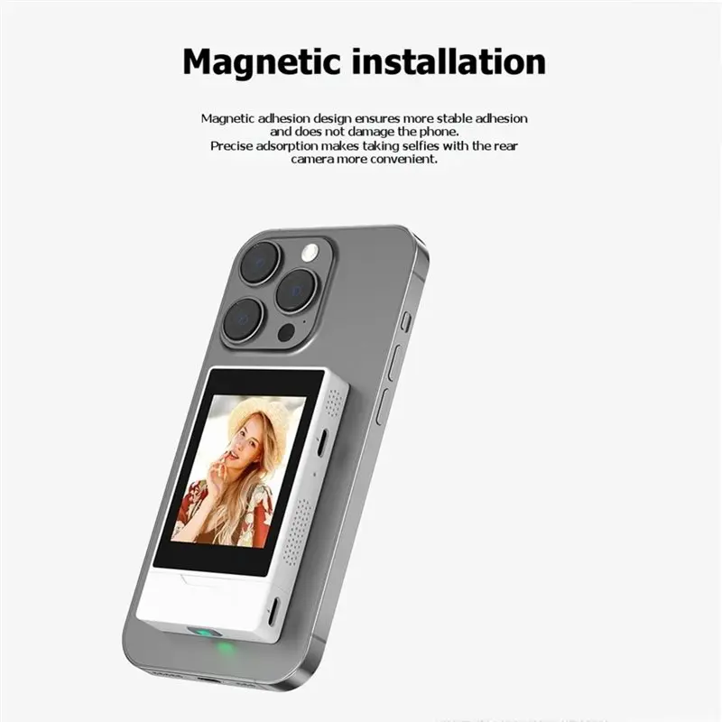 [B24B!】 Wireless Monitor Rear Camera Wireless Magnetic Vlog Selfie Monitor