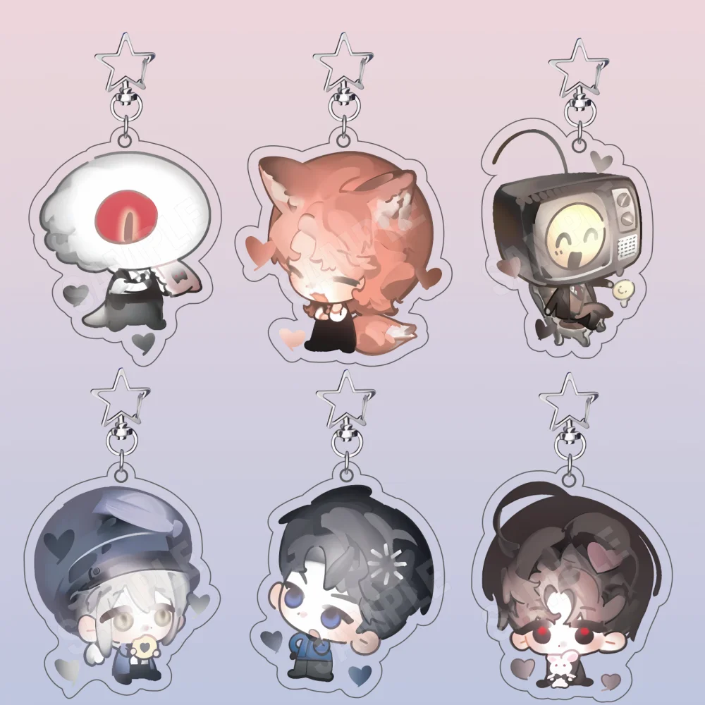 Acrylic Korean Going to Work in a Ghost Story World Keychain Chibi GSGW Kim Soleum Lee Jaheon Animal Ver Bag Pendant Keyring 6cm