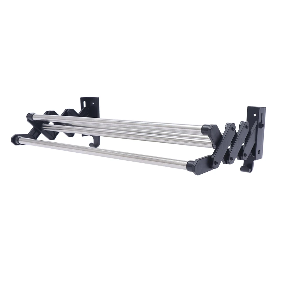50cm Folding Towel Rack, Retractable Wall Mounted Drying Rack For Bathroom, Kitchen, Toilet And Laundry Room