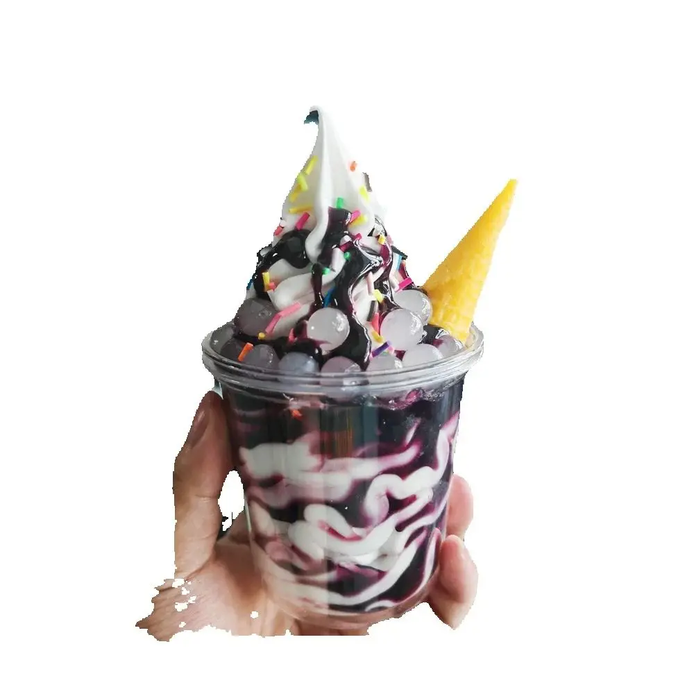 Recommended Supermarket Ice Cream Shop Delicious Low Calorie Slightly Sweet Snow Chocolate Fluffy Sundae Food Model Asmr Props #1