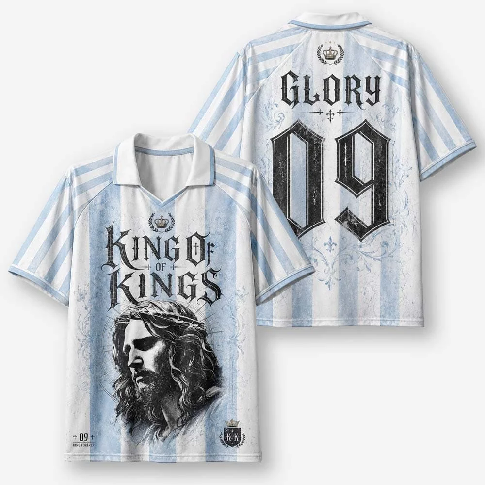 2026 New Lapel Polo Short Sleeved Shirt Retro Christian Cross Religious Pattern Printed T-shirt Fitness Training T-shirt