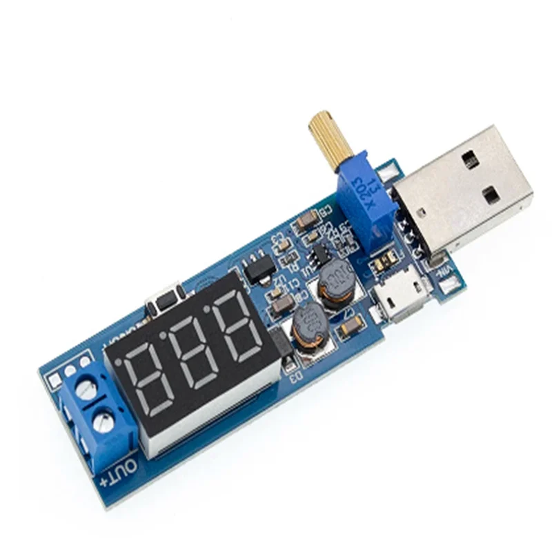 

1pcs Boost Buck Converter USB Step UP / Down Power Supply Module DC-DC 5V to 3.3V / 12V Adjustable Out DC 1.2V-24V