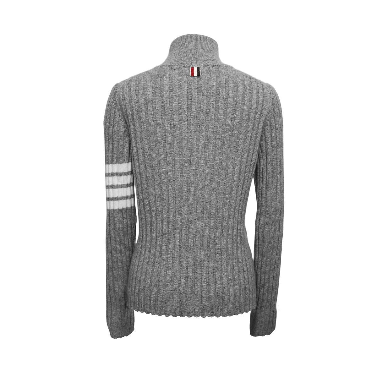 TC-334 100% laine mérinos de haute qualité femmes col roulé manches longues automne hiver cardigan pull