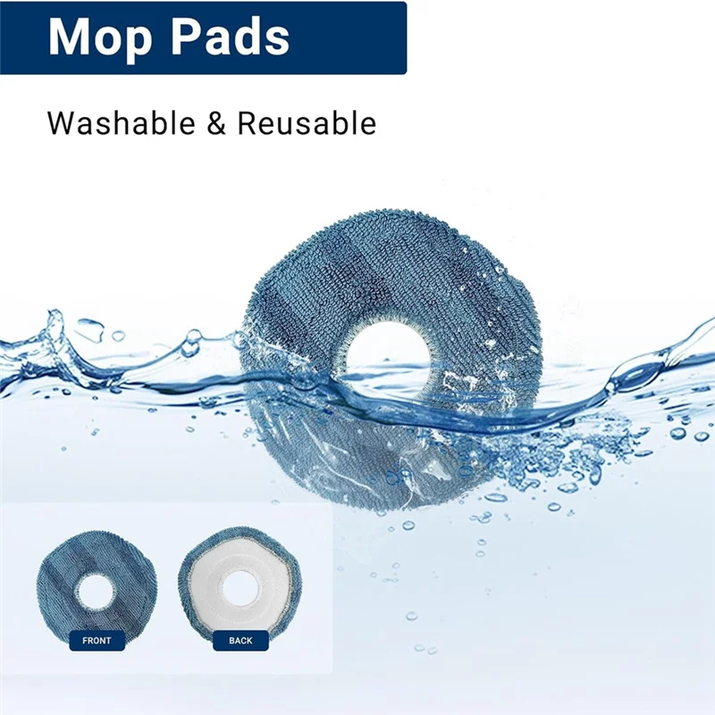 BAAO-For Eufy Omni C20 مجموعة ملحقات بديلة فرشاة جانبية رئيسية، فلتر HEPA، كيس غبار من القماش الممسحة